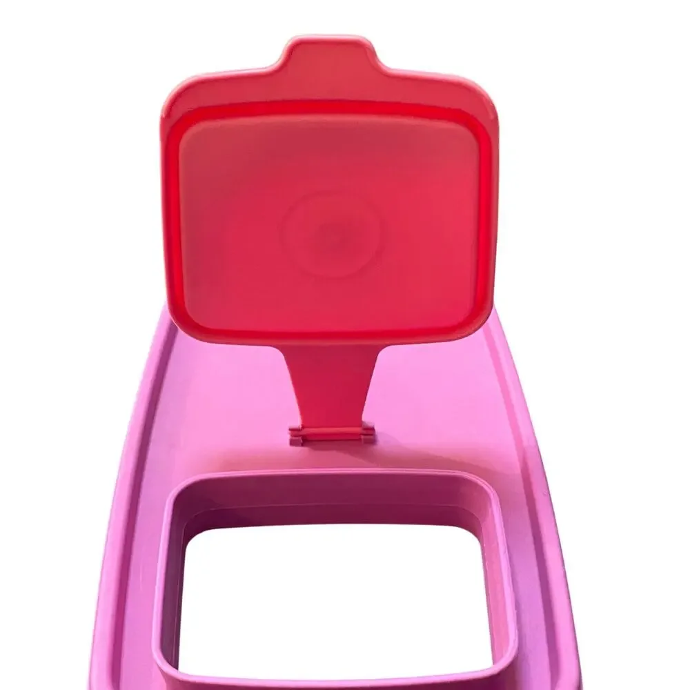 Tupperware Flip Top Lid 1589 Cereal Keeper Store N Pour Purple Pink Replacement